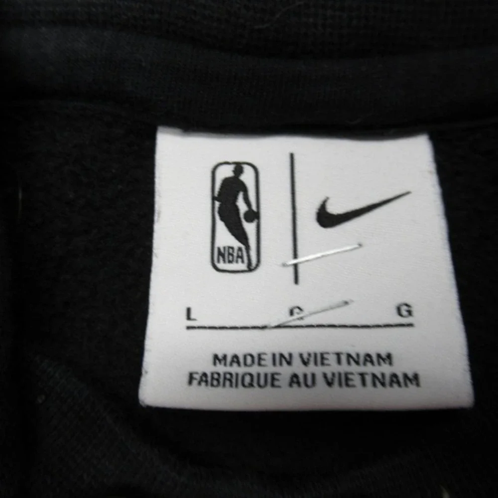 Chicago Bulls Hoodie‎ Youth Large Nike NBA Black Fleece Pullover Sweatshirt Y2K
